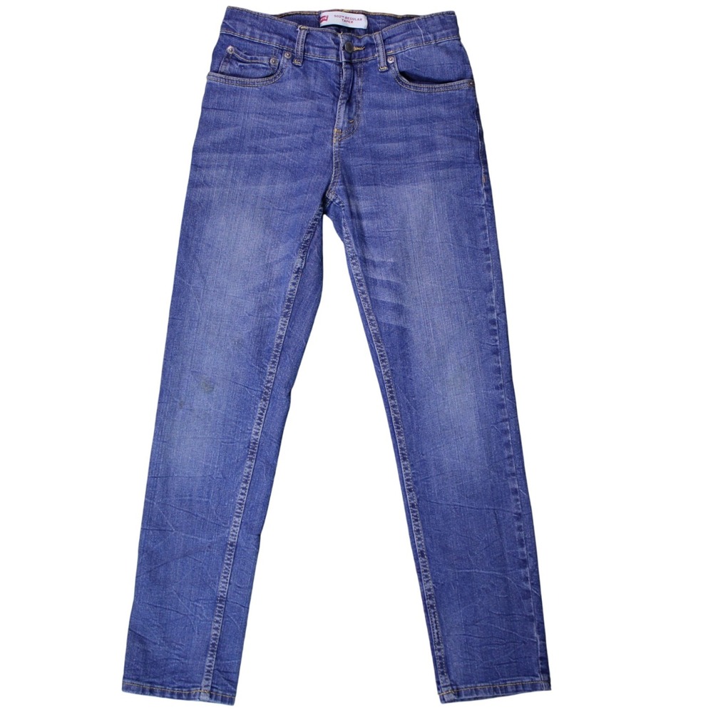 Levis 502 Jeans Boys 12 Reg Blue Casual Adjustable‎ Waist Flex Denim Fits26.5x27